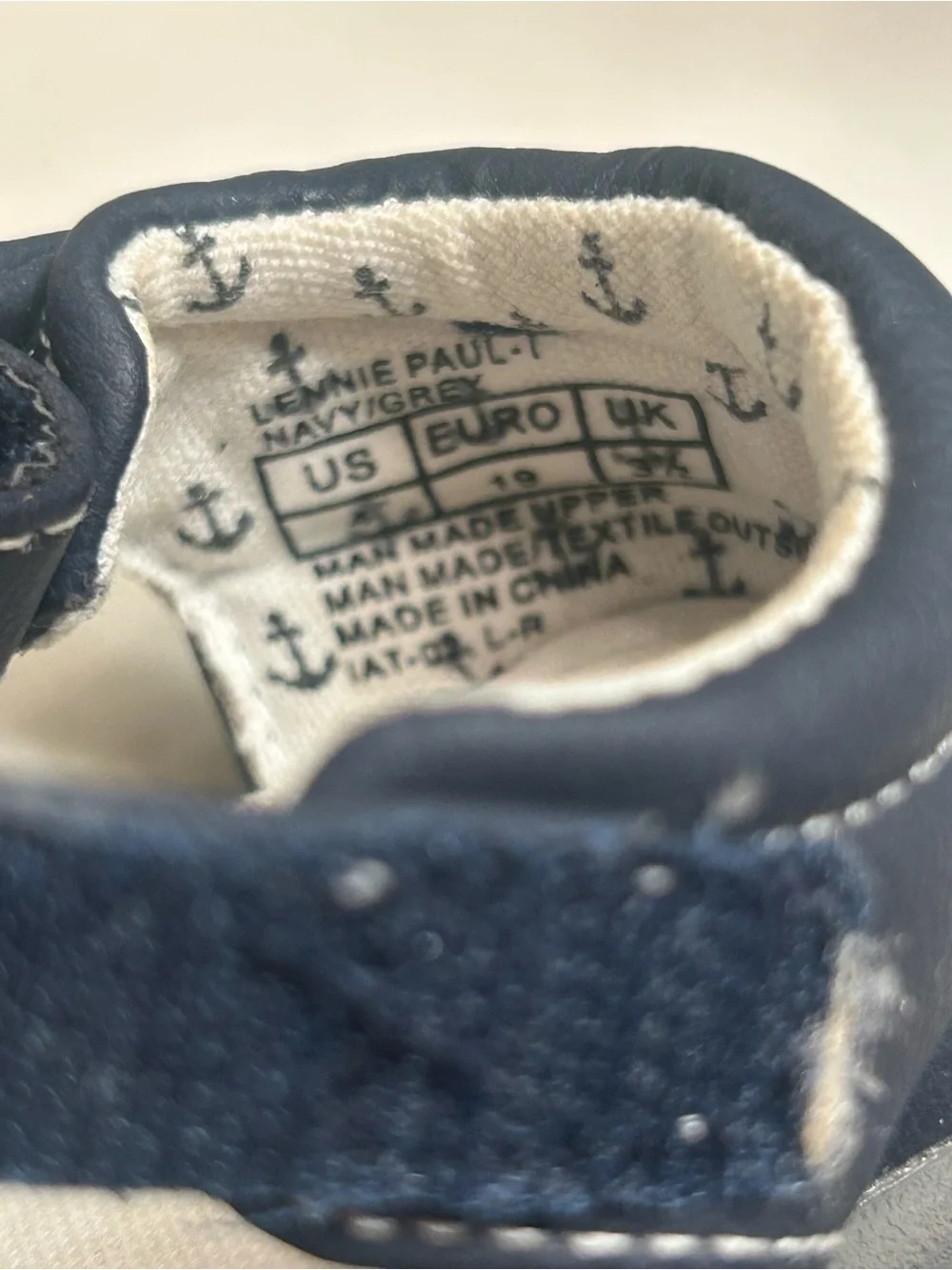 NWOT-Born Primitive Navy and Gray Baby Walker Sandals